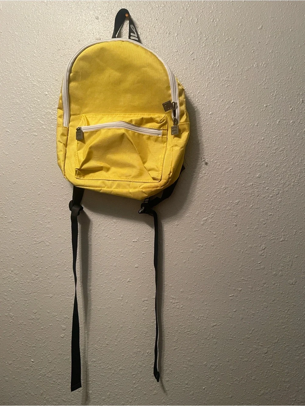 FILS Yellow Men's Backpack with White Zippers